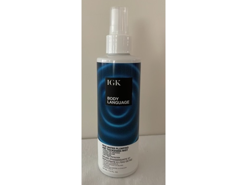 IGK Body Language Rice Water Plumping & Thickening Mist, 7 fl oz/207 mL