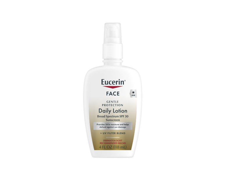 Eucerin Daily Protection Face Sunscreen Lotion, SPF 30, 4 fl oz/118 mL