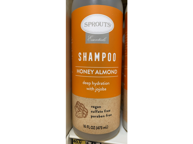 Sprouts Deep Hydration Shampoo, Honey Almond & Jojoba, 16 fl oz/473 mL