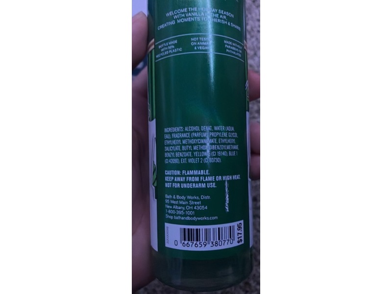 Bath & Body Works Fine Fragrance Mist , Vanilla Bean Noel, 8 fl oz/236 mL