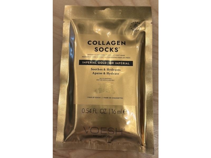 Voesh New Tork Collagen Socks, Imperial Gold, 0.54 fl oz/16 mL