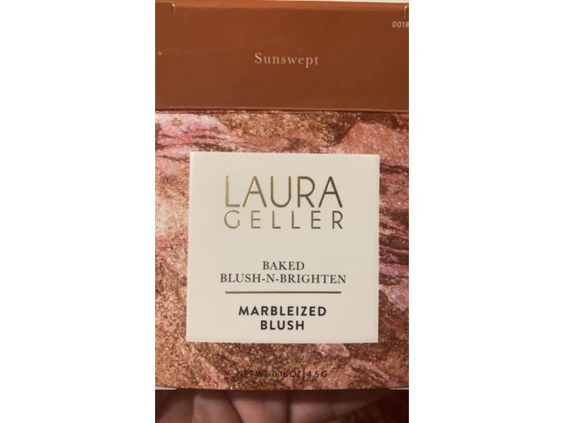 Laura Geller Baked Blush-n-Brighten Marbleized Blush, Sunswept, 0.16 oz/4.5 g