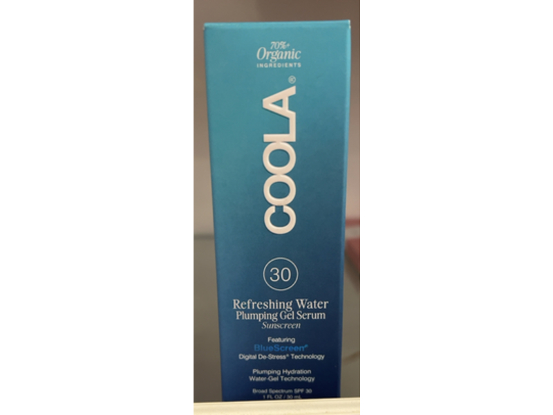 Coola Refreshing Water Plumping Gel Serum, SPF 30, 1 fl oz/30 mL