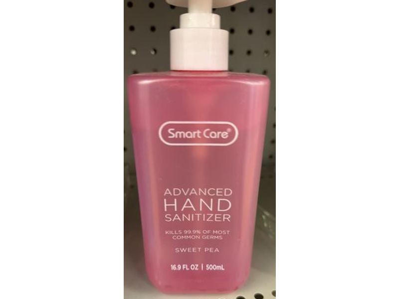 Smart Care Advanced Hand Sanitizer, Sweet Pea, 16.9 fl oz/500 mL