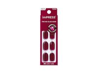 Impress The No Glue Mani Press On Nails, Maplewood, Short, 30 Count - thumbnail 1