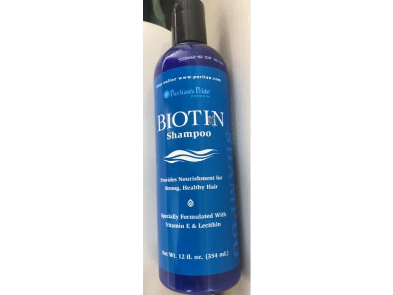 Puritan's Pride Biotin Shampoo, Vitamin E & lecithin, 12 fl oz/354 mL
