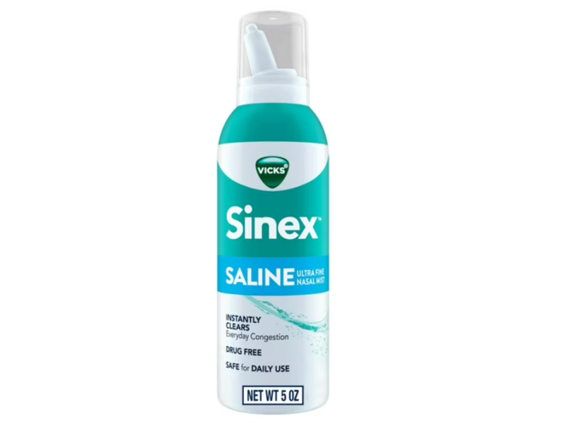 Vicks Sinex Saline Ultra Fine Nasal Mist, Drug Free, 5 oz/142 g