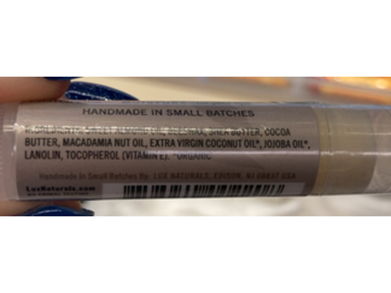 Lux Nature Natural Intense Moisture Lip Balm, Simple Natural