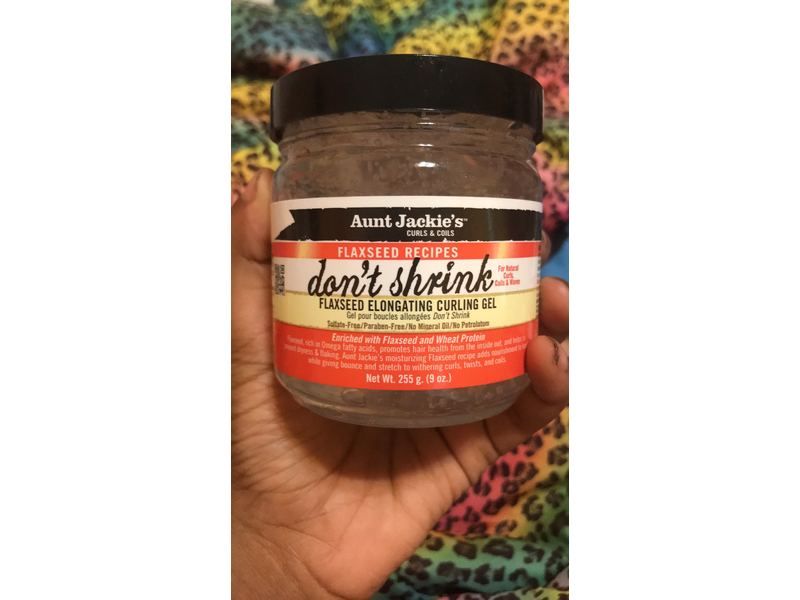 Aunt Jackie's Don't Shrink Flaxseed Elongating Curling Gel, 9 oz/255 g
