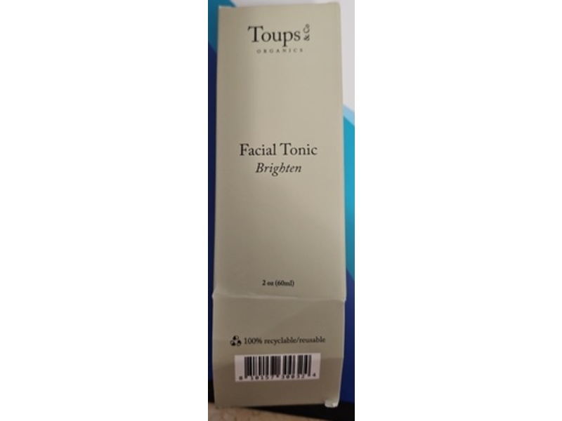 Toups & Co Organics Facial Tonic, Brighten, 2 oz/60 mL