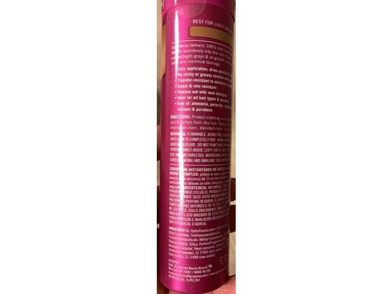 Everpro Gray Away Instant Root Cover Up Spray, Light Brown, 2.5 oz/70.8 g