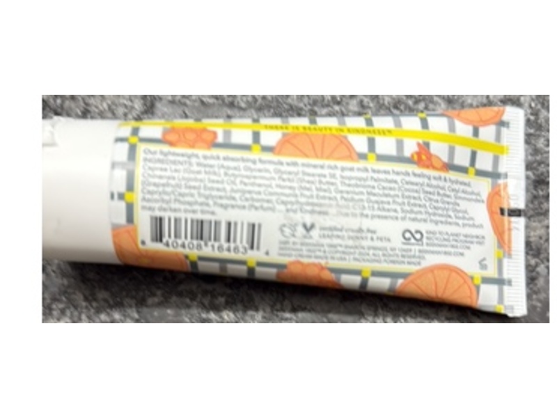 Beekman 1802 Goat Milk Hand Cream, Honeyed Grapefruit, 2 fl oz/59 mL