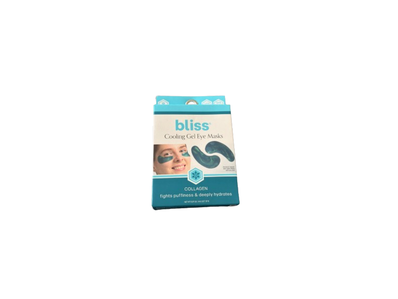 Bliss Cooling Gel Eye Masks, Collagen, 0.21 oz/6 g, 8 Pairs