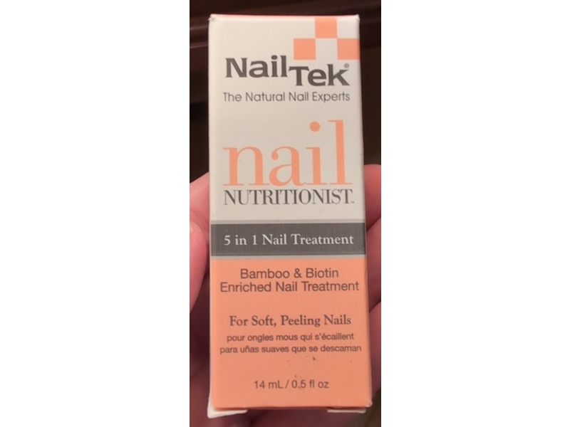 Nail Tek Nutritionist 5-In-1 Nail Treatment, Bamboo & Biotin, 0.5 fl oz/14 mL