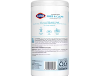 Clorox Free & Clear Cleaning Wipes, Fragrance Free, 0.9 oz/479 g, 75 Count - thumbnail 3