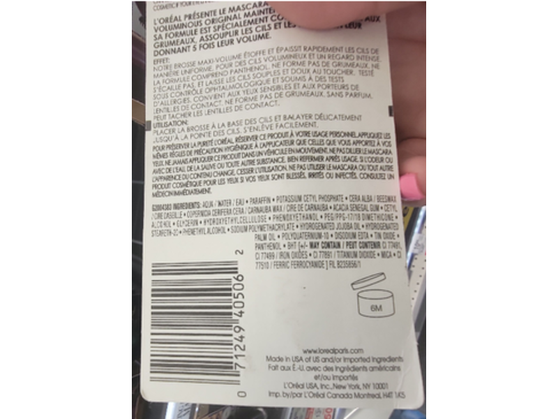 L'Oreal Paris Voluminous Original Eye Mascara, Deep Green, 0.27 fl oz