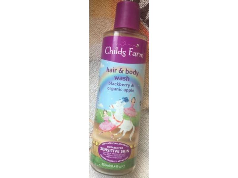 Childs Farm Hair & Body Wash, Blackberry & Organic Apple, 8.4 fl oz/250 mL