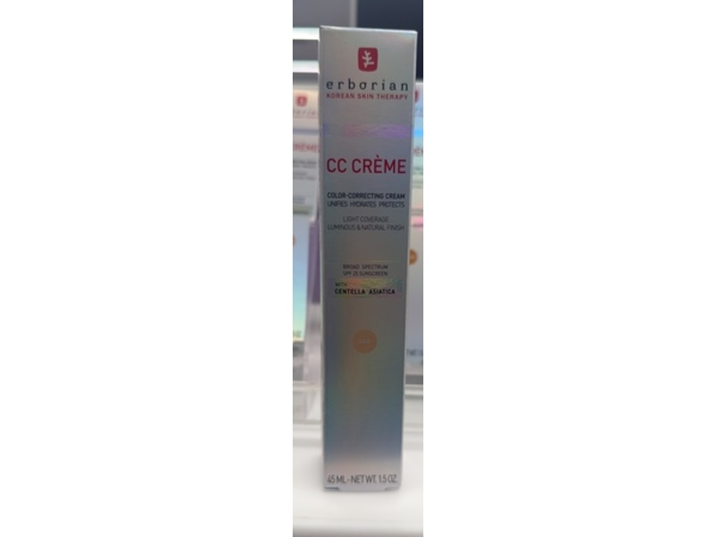 Erborian CC Cream Color-Correcting Cream, Fair, SPF 25, 1.5 oz/45 mL