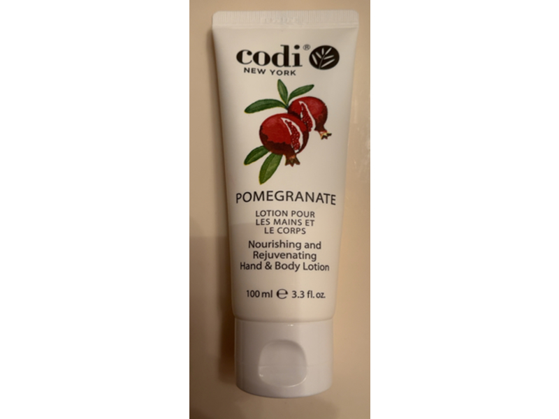 Codi Nourishing & Rejuvenating Hand & Body Lotion, Pomegranate, 3.3 fl oz/100 mL
