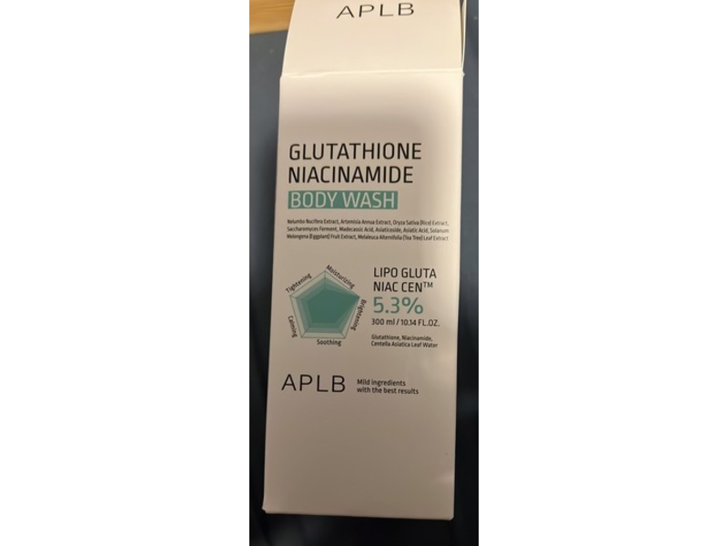 APLB Glutathione Niacinamide Body Wash, 10.14 fl oz/300 mL