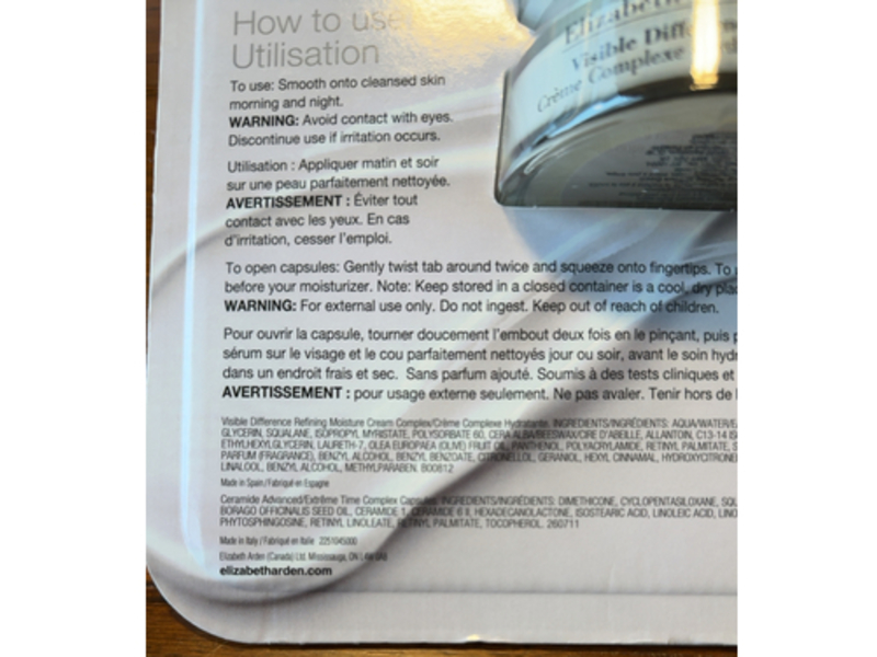 Elizabeth Arden Visible Difference Refining Moisture Cream + Capsules Set