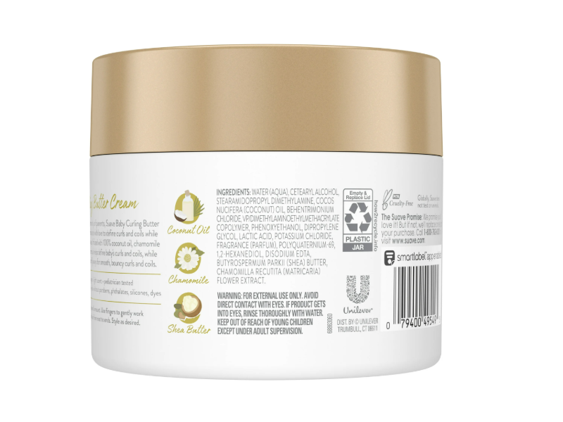 Suave Baby Curling Butter Cream, Coconut Oil +Chamomile & Shea Butter, 7.5 fl oz/221 mL
