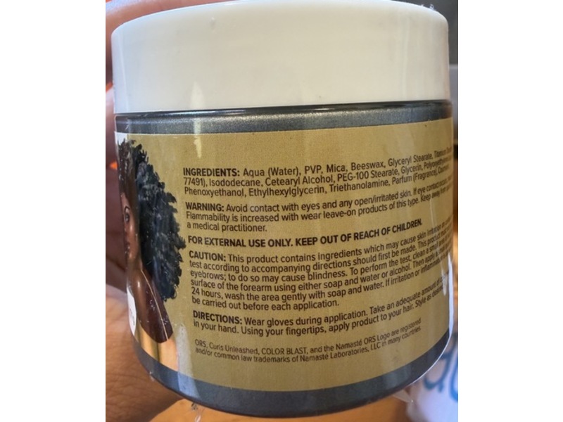 ORS Curls Unleashed Color Blast Temporary Hair Makeup Wax, Gray Galaxy, 6 oz/171 g