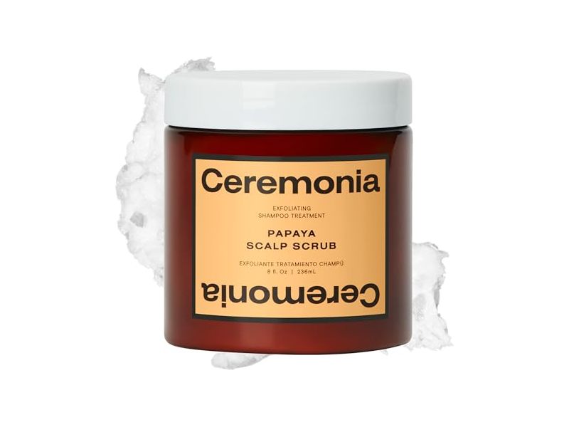 Ceremonia Exfoliating Shampoo Treatment Scalp Scrub, Papaya, 8 fl oz/236 mL