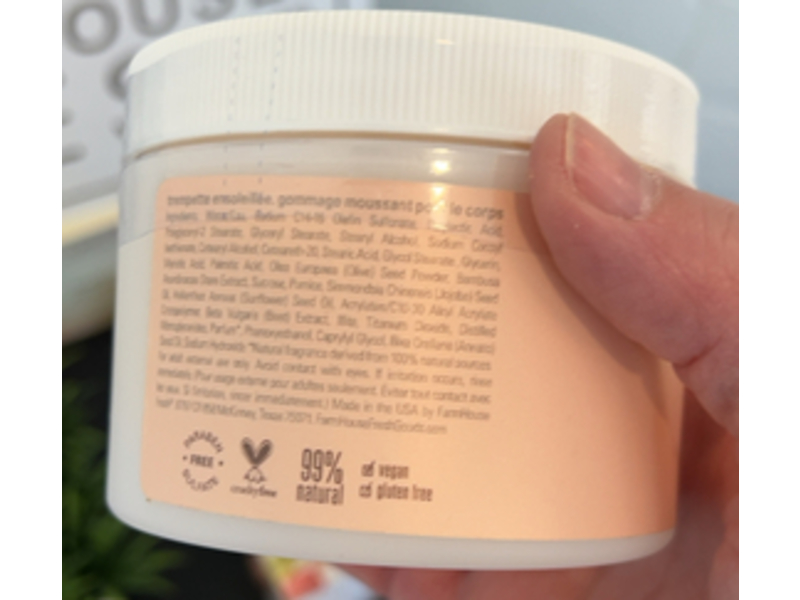 Farmhouse Fresh Sunny Dippin’ Light & Forty Foaming Body Polish, 8 oz/227 g