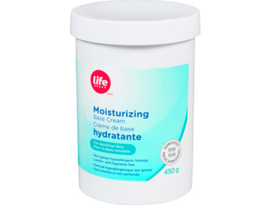 Life Brand Moisturizing Base Cream, Sensitive Skin, 450 g