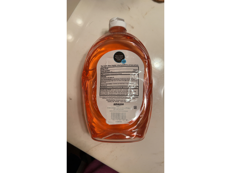 Amazon Basics Antibacterial Liquid Hand Soap Refill, Light Moisturizing, Triclosan-Free, 56 Fluid Ounces, 1-Pack