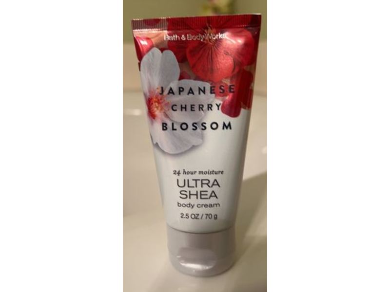 Bath & Body Works 24 hr Moisture Ultra Shea Body Cream, Japanese Cherry Blossom, 2.5 oz/70 g