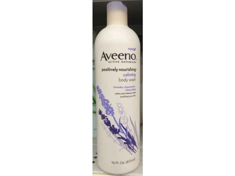 Aveeno Active Naturals Calming Body Wash, Positively Nourishing, 16 fl oz/473 mL