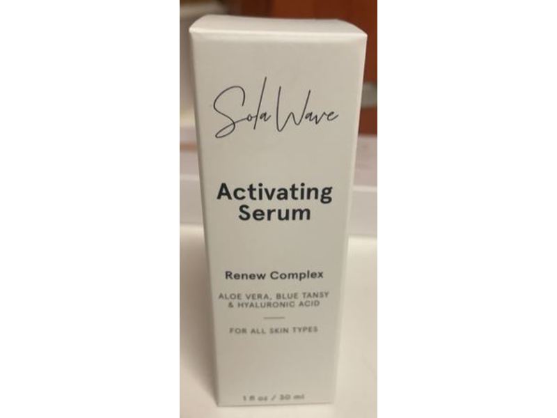 Solawave Renew Complex Activating Serum, Blue Tansy, Hyaluronic Acid, Aloe Vera, 1 fl oz/30 mL