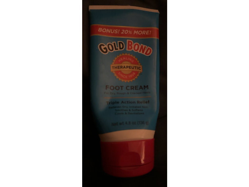 Gold Bond Triple Action Relief Foot Cream, 4.8 oz/136 g