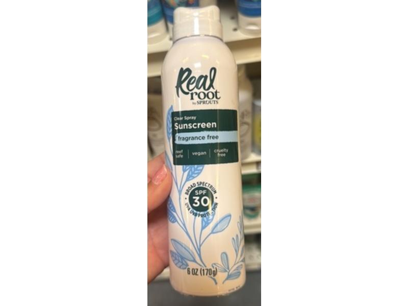 Sprouts Clean Spray Sunscreen, SPF 30, Fragrance Free, 6 oz/170 g