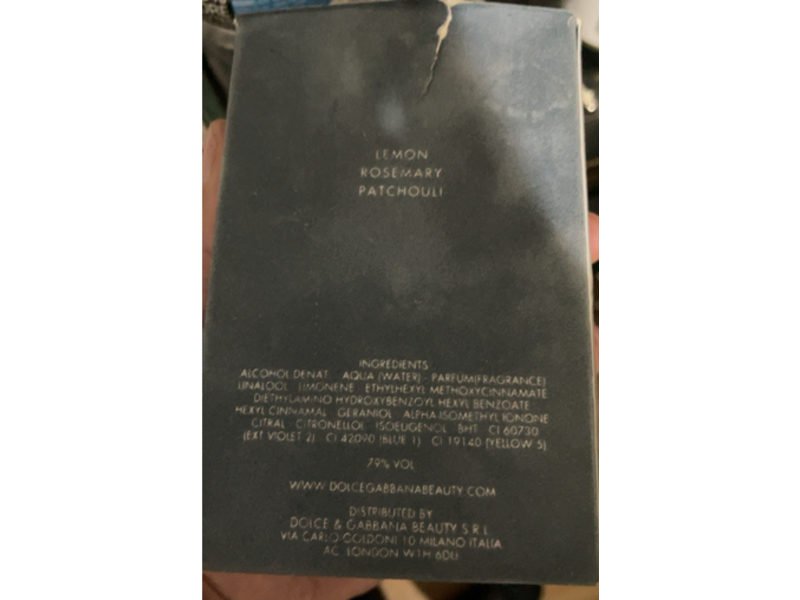 Dolce & Gabbana Eau De Toilette, Light Blue, 4.2 oz/125 mL