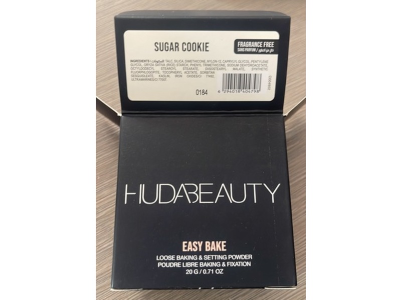 Huda Beauty Easy Bake Loose Baking & Setting Powder, Sugar Cookie, 0.71 oz|20 g