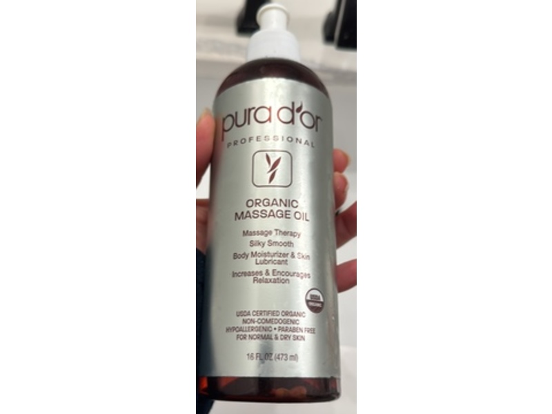 Pura D'or Organic Massage Oil, 16 fl oz473 mL