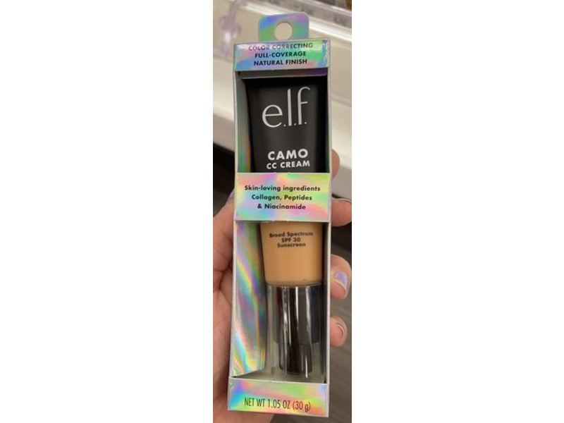 e.l.f. Camo CC Cream, SPF 30, Medium 375 N, 1.05 oz/30 g