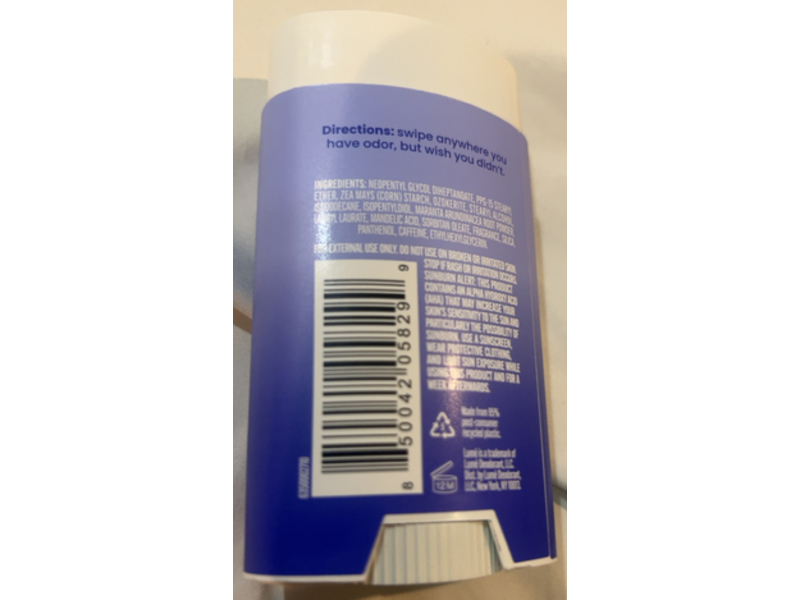 Lume Whole Body Deodorant, Smooth Solid Soft Powder, 2.6 oz/75 g