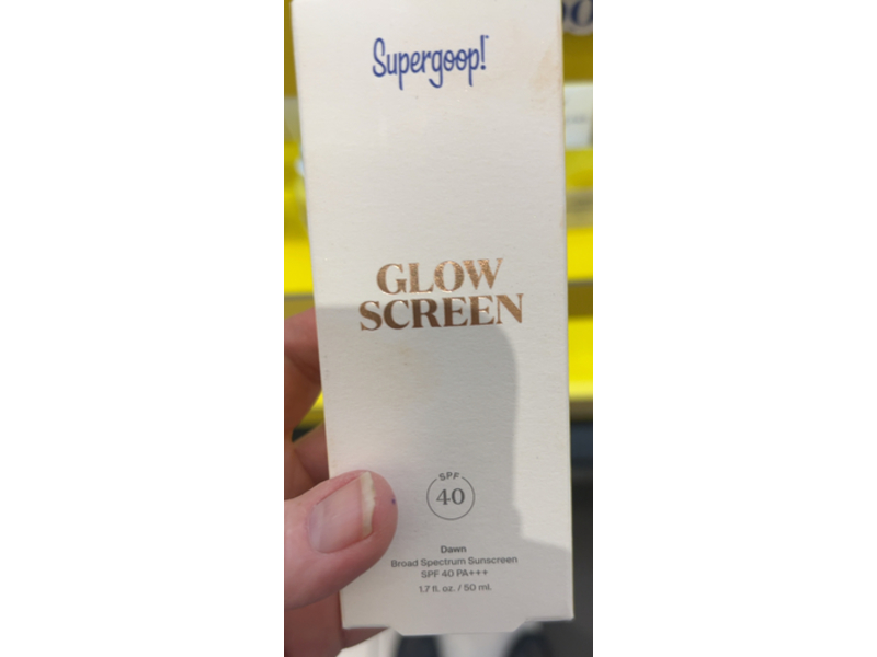 Supergoop Glow Screen Sunscreen, Dawn, SPF 40, 1.7 fl oz/50 mL