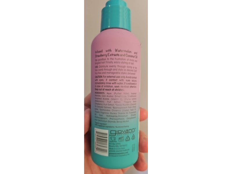 Giovanni Eco Chic Kids Leave-In Conditioning & Styling Elixir, 4.5 fl oz/133 mL