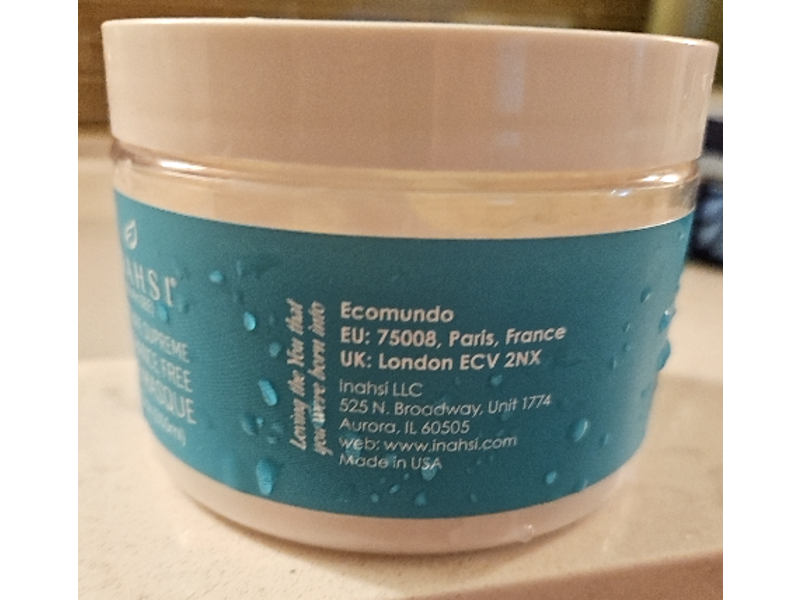 Inahsi Moisture Supreme Hair Masque, 12 fl oz/355 mL