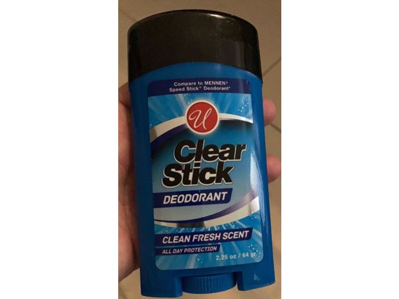 Clear Stick Deodorant, Clean Fresh Scent, 2.25 oz/64 g
