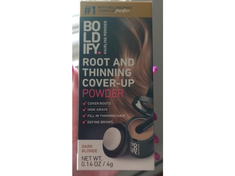 Boldify Root And Thinning Cover Up Powder, Dark Blonde, 0.14 oz/4 g