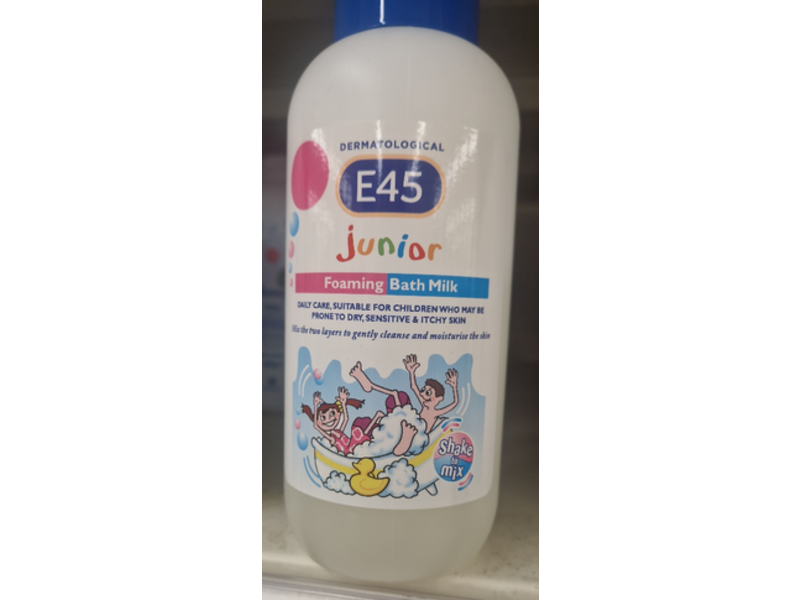 E45 Junior Foaming Bath Milk, 500 mL