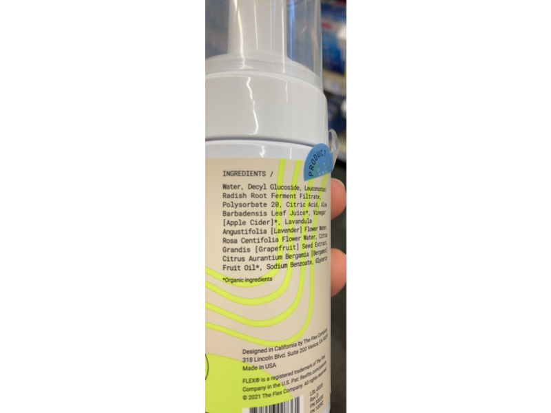 Flex Foaming Cleanser, Apple Cider Vinegar, 3.4 fl oz/100 mL