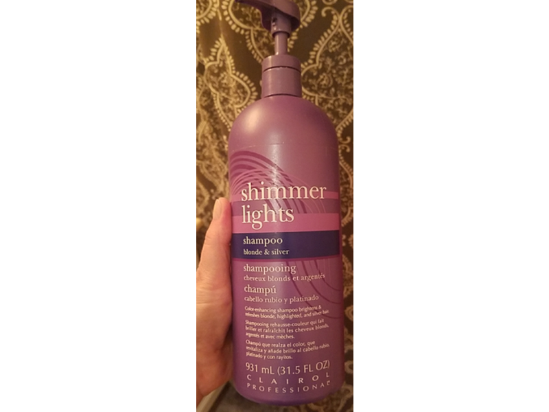 Clairol Shimmer Lights Conditioning Shampoo, Blonde & Silver, 31.5 fl oz/931 mL