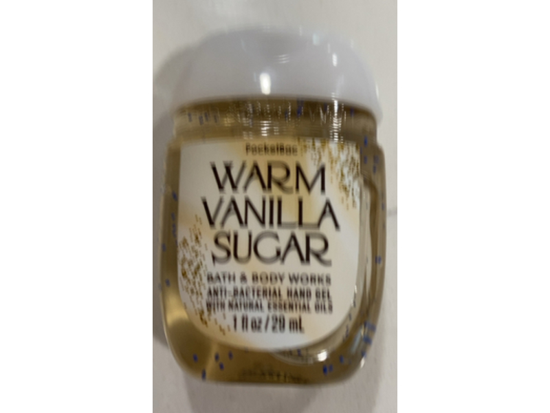 Bath & Body Works Anti Bacterial Hand Gel, Warm Vanilla Sugar, 1 fl oz/29 mL